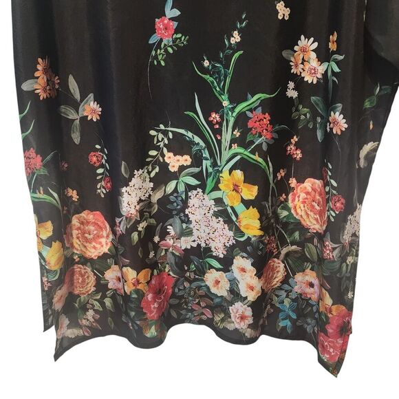 Johnny Was 100% Silk Houstein Jarah Boho Button Down Blouse Multi Size Large - Picture 9 of 9